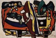 The Still life having greenery Fernard Leger